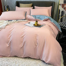 Axyaa 100% Cotton Bedding Set: Duvet Cover, Sheet, Pillowcases. Various Sizes Available.
