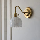 Axyaa Glass Copper Switch Wall Sconce Nordic Modern Bedside Lamp Wandlamp