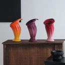 Axyaa Calla Lily Gradient Ceramic Vase: Home Decor Handicrafts & Flower Arrangement Accessories