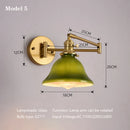 Axyaa Adjustable Arm LED Wall Sconce - Eco-Friendly Modern Minimalist Reading Light for Home & Office