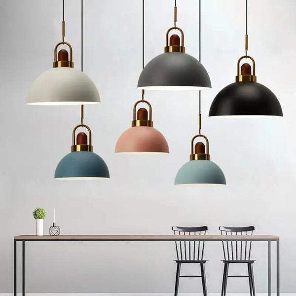 Axyaa Nordic Minimalist Metal LED Pendant Lights for Kitchen, Dining & Bedroom E27