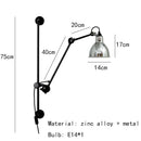 Axyaa Nordic Retro Rotatable LED Wall Lamp for Indoor Living Room Bedroom Lighting