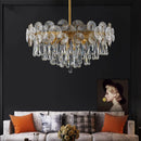 Axyaa Luxury Light Crystal Chandelier – Modern Minimalist Elegant Living Room Fixture