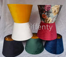 Axya European Pop Velvet Table Lamp Shade with Gold Lined Cloth