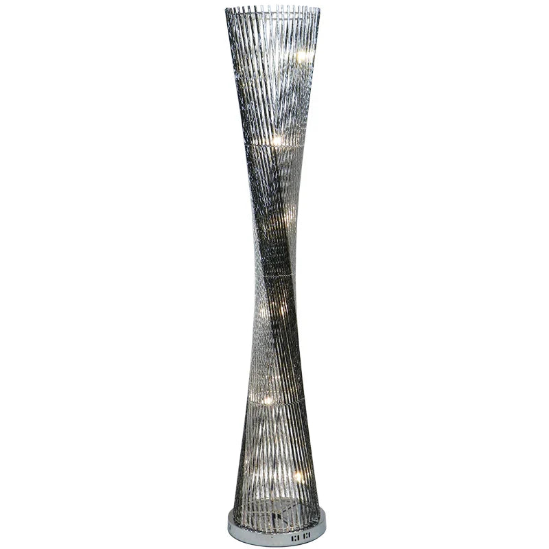Axyaa Small Waist Shade Night Lamp: Nordic Floor LED Lighting for Bedroom & Living Room
