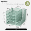Axyaa Desktop Metal File Rack & Book Stand for Office Organization