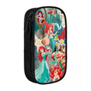 Axyaa Little Mermaid Pencil Case - Big Capacity Pen Holder Bag for School Supplies