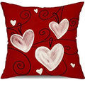 Axyaa Red Heart Love You Pillowcase - Valentine's Day Home Decor
