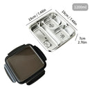 Axyaa Stainless Steel Divided Lunch Box with Compartments