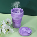Axyaa Silicone Travel Cup: Portable Folding Water Cup for Outdoor Camping & Sports