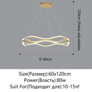 Axyaa Nordic LED Chandelier for Living & Dining Room, Irregular Ceiling Lighting & Decoration