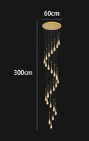 Axyaa Modern Crystal Chandeliers LED Ceiling Lamp for Living Room