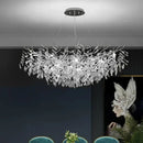 Axyaa Modern Crystal Ceiling Chandelier LED Pendant Lamp for Home Decor