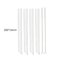 Axyaa Glass Straws: Straight Boba Bubble Tea Milk Smoothies Bar Accessories