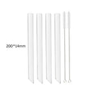 Axyaa Glass Straws: Straight Boba Bubble Tea Milk Smoothies Bar Accessories
