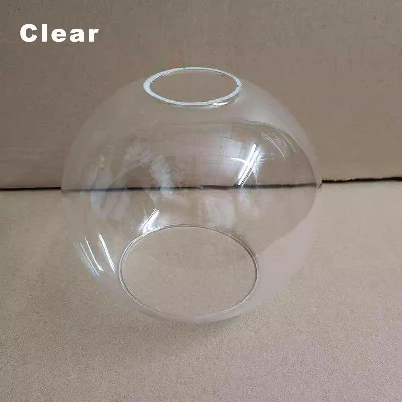 Axyaa Modern Globe Pendant Lampshade E27/E28 Clear Amber Gray for Chandelier Ceiling Light