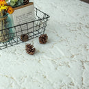 Axyaa Faux Fur Rabbit Bathmat White Christmas 80x120cm Bathroom Floor Rug