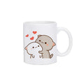 Axyaa Kawaii Panda Bear Mocha Cat Christmas Mug Mugs Set Original Drinkware