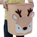 Axyaa Animal Print Storage Basket: Toys, Clothes, Shoes Organizer
