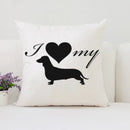 Pablo Picasso Wiener Dog Pillowcase for Modern Home Decor by Axyaa