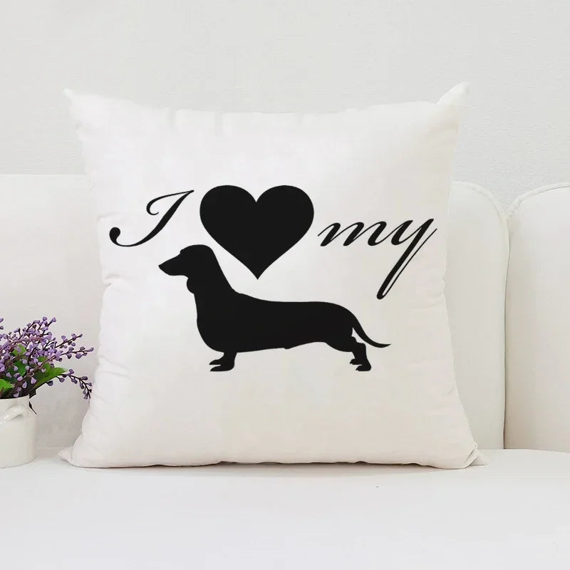 Pablo Picasso Wiener Dog Pillowcase for Modern Home Decor by Axyaa