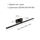 Axyaa Modern Bathroom Wall Lamp LED Indoor Sconces for Bedroom Decor