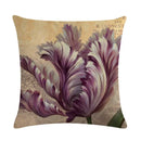 Axyaa Retro Rose Linen Pillowcase 45*45cm - Furniture Decorative Cushion Cover