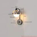 Axyaa Mushroom Marble LED Wall Sconce Stair Light Modern Nordic Bedside Lamps