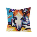 Axyaa Dog Print Linen Pillow Cover 45X45cm