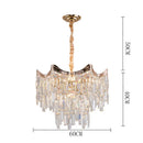 Axyaa Modern Crystal Pendant Lamp for Living Room, Bedroom, and Dining Room