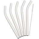 Axyaa Stainless Steel Bent Straw Set - Colorful Wide 12mm for Bubble Tea, Cocktails