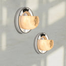 Axyaa Chrome Marble Wall Lamp French Lustre, Elegant Bedroom Dining Room Light