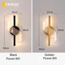 Axyaa Tricolor Acrylic LED Wall Sconces for Living Room & Hotel Hallway