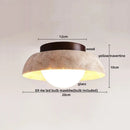 Axyaa Yellow Travertine LED Ceiling Lamp for Modern Art Decoration