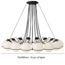 Axyaa Glass Ball LED Pendant Light for Living & Dining Room Decor