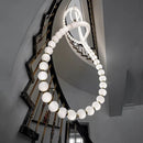 Axyaa Nordic Art Line White Bubble Suspension Pendant Lighting