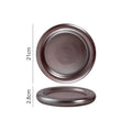 Axyaa Solid Color Donuts Ceramic Steak Plate, Dessert, Salad, Sushi Restaurant Display Tableware