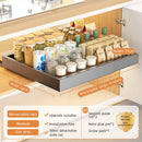 Axyaa Retractable Kitchen Drawer Storage Rack with Slide Rails - Spice Box Organizer