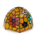 Yellow Stained Glass Lampshade 8" Feather Design - Axyaa Brand