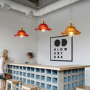 Axyaa Glass Pendant Chandelier Lighting E27 Hang Lamp for Home Decoration