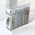 Axyaa Phone Case & Cable Organizer Box with Transparent Lid & Dustproof Design