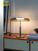 Axyaa DORA Red/Gray Glass Table Lamp with Touch Switch LED for Living Room