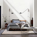 Axyaa Gold Black Metal Wall Light 100cm for Bedroom Study Parlor