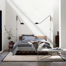 Axyaa Long Arm Wall Light Gold Black Metal for Bedroom Study Parlor