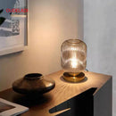 Axyaa Glass Table Lamp for Bedroom Study & Living Room Decor