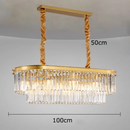 Axyaa Crystal Chandelier Stair Pendant Lamp Living Room Interior Lighting