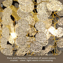 Axyaa Gold Crystal Branch Chandelier: Luxe Money Tree Lighting for Home Décor