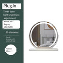Axyaa Light-Up Vanity Mirror with Smart Touch Control, 3 Colors, 360° Rotation