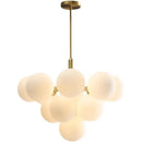 Axyaa Glass Grape Pendant Lights Chandelier for Kitchen Living Room Bedroom