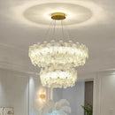Axyaa Crystal Chandelier: Luxury Living Room & Dining Room Pendant Light